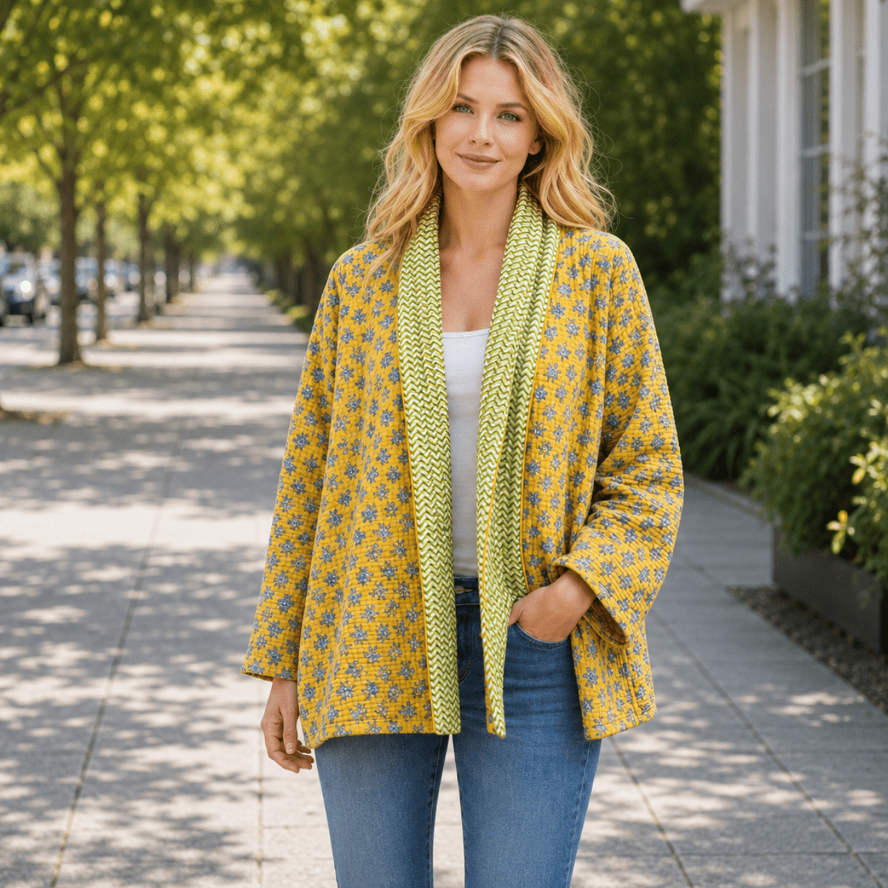 Kimono Agni Doble Faz Edición Especial Amarillo y Verde