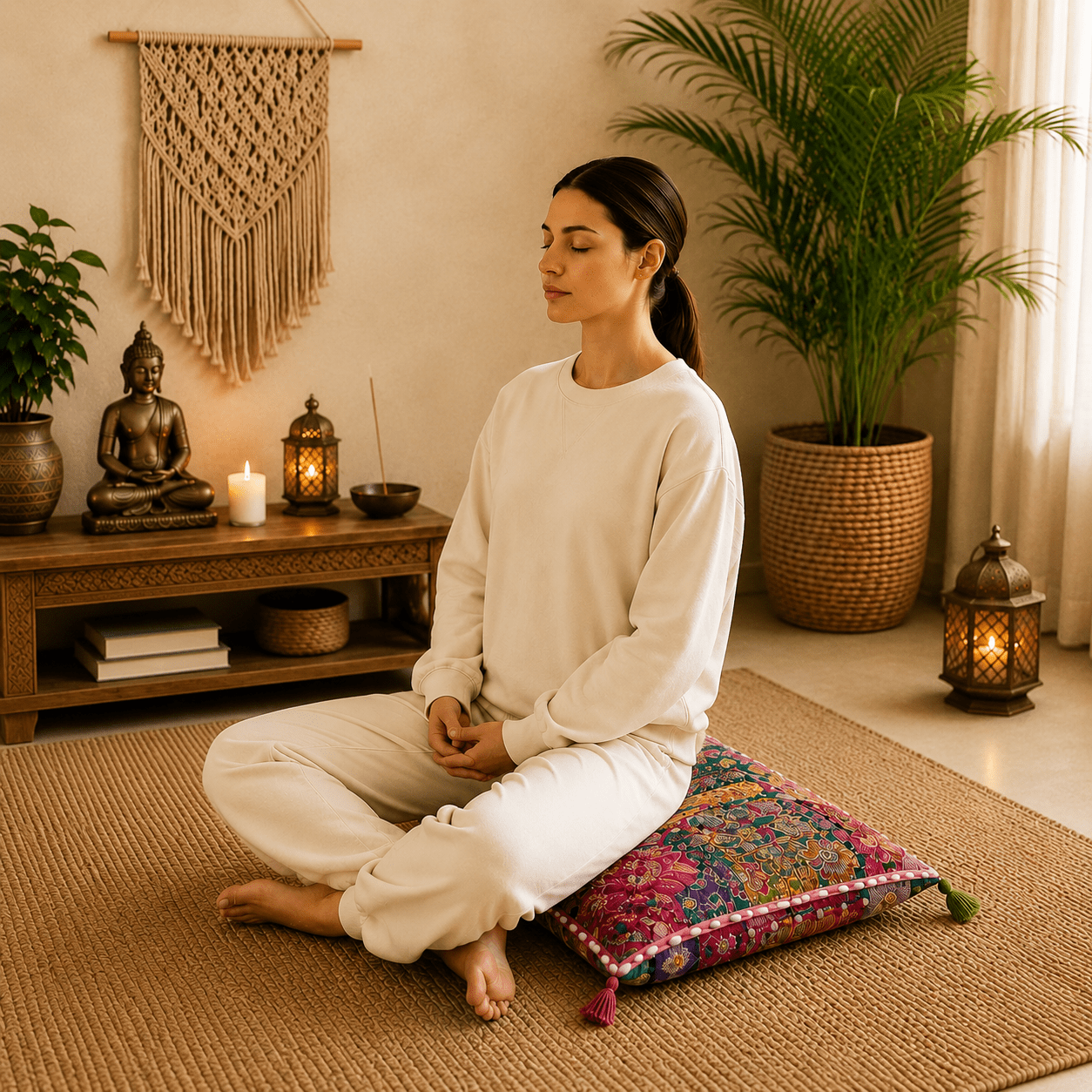 Cojín Namaste - BOUTIQUEDELAINDIA