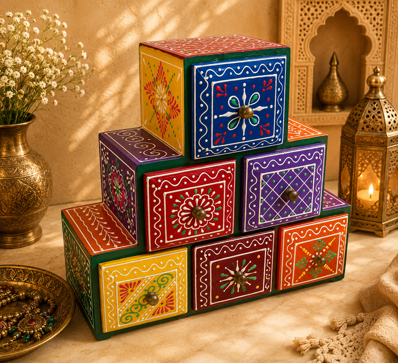 Joyero Organizador Shloka - BOUTIQUEDELAINDIA