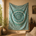 Tapiz decorativo grande, tapiz de pared, tapiz mandala, tela decorativa, Boutique de la India en Colombia 