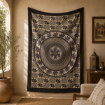 Tapiz decorativo grande, tapiz de pared, tapiz mandala, tela decorativa, Boutique de la India en Colombia 