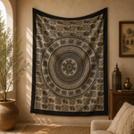 Tapiz decorativo grande, tapiz de pared, tapiz mandala, tela decorativa, Boutique de la India en Colombia 