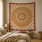 Tapiz decorativo grande, tapiz de pared, tapiz mandala, tela decorativa, Boutique de la India en Colombia 