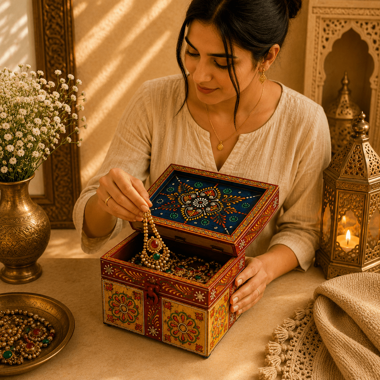 Joyero Organizador Neha - BOUTIQUEDELAINDIA