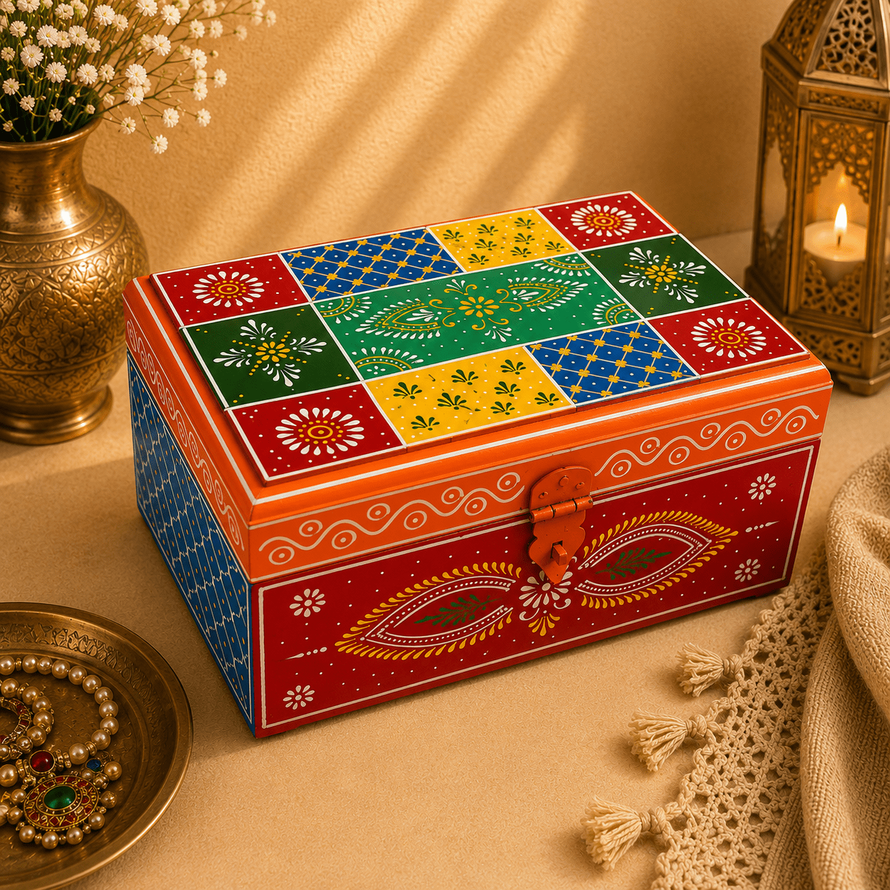 Joyero Organizador Urvi - BOUTIQUEDELAINDIA
