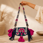 Bolso indio, bolso boho mujer, bordado, bolso con espejos India, cartera Boutique de la India Colombia.
