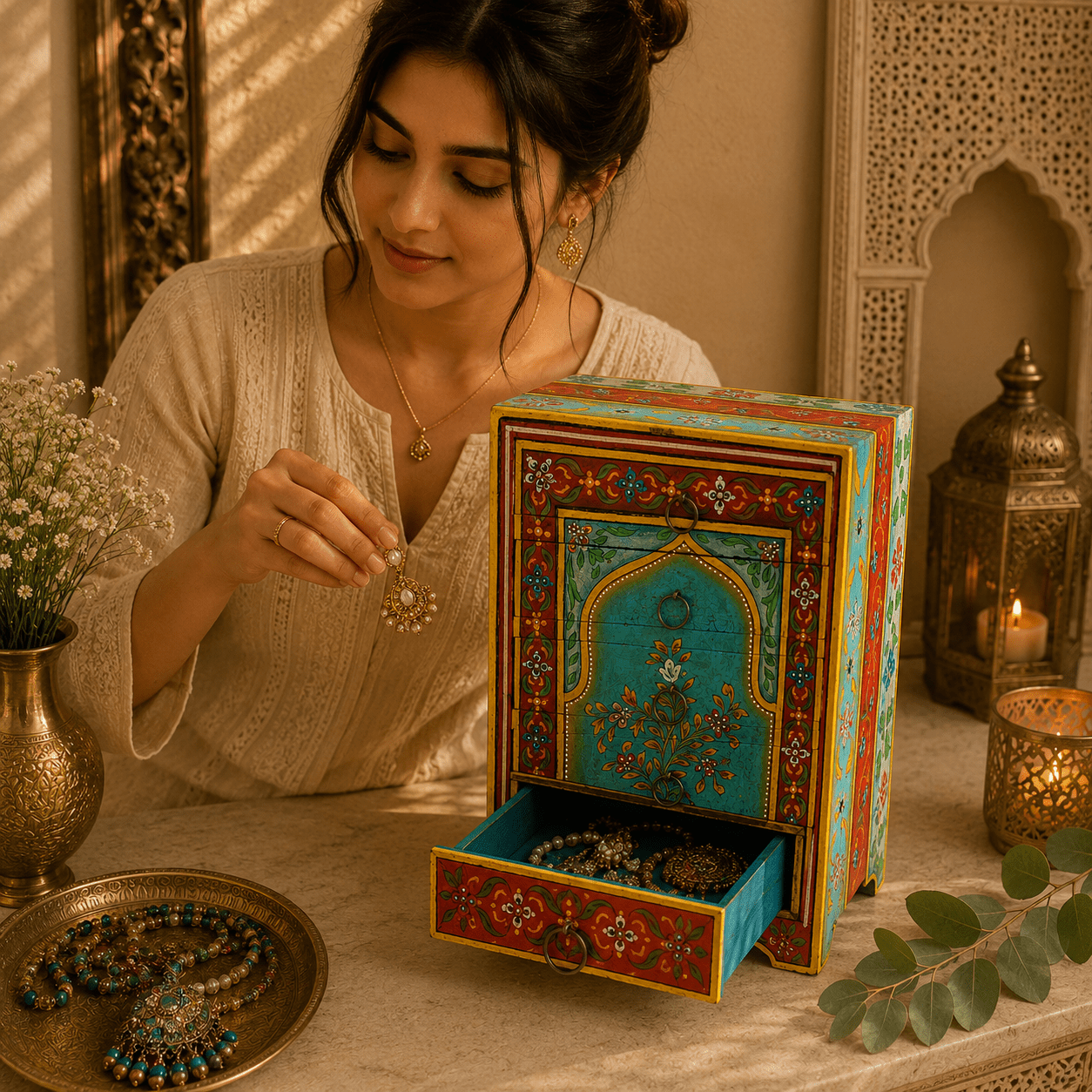 Joyero Organizador Darshi - BOUTIQUEDELAINDIA
