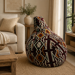 Puff Kilim Capadocia Geométrico Grande - BOUTIQUEDELAINDIA