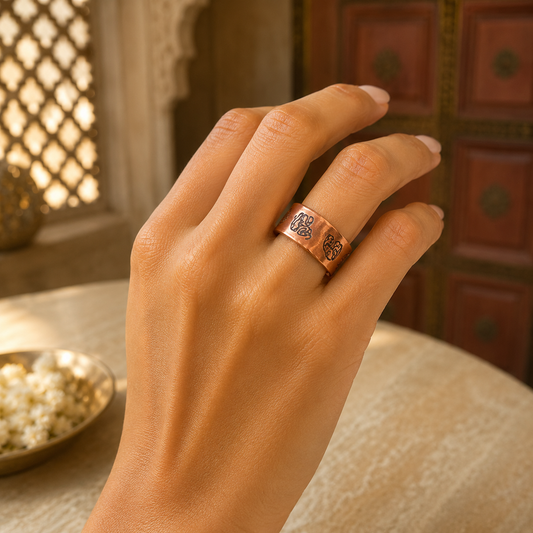 Anillo Sagrado Ganesha de Cobre