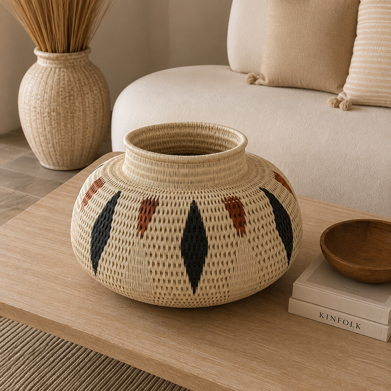 Canasto de Mesa Artesanal Tierra Zenú - BOUTIQUEDELAINDIAENCOLOMBIA