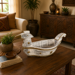 Figura Decorativa Artesanal Mayura, Pavo real sagrado - BOUTIQUEDELAINDIA