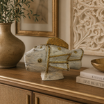 Figura Decorativa Pez Matsya en Madera - BOUTIQUEDELAINDIAENCOLOMBIA