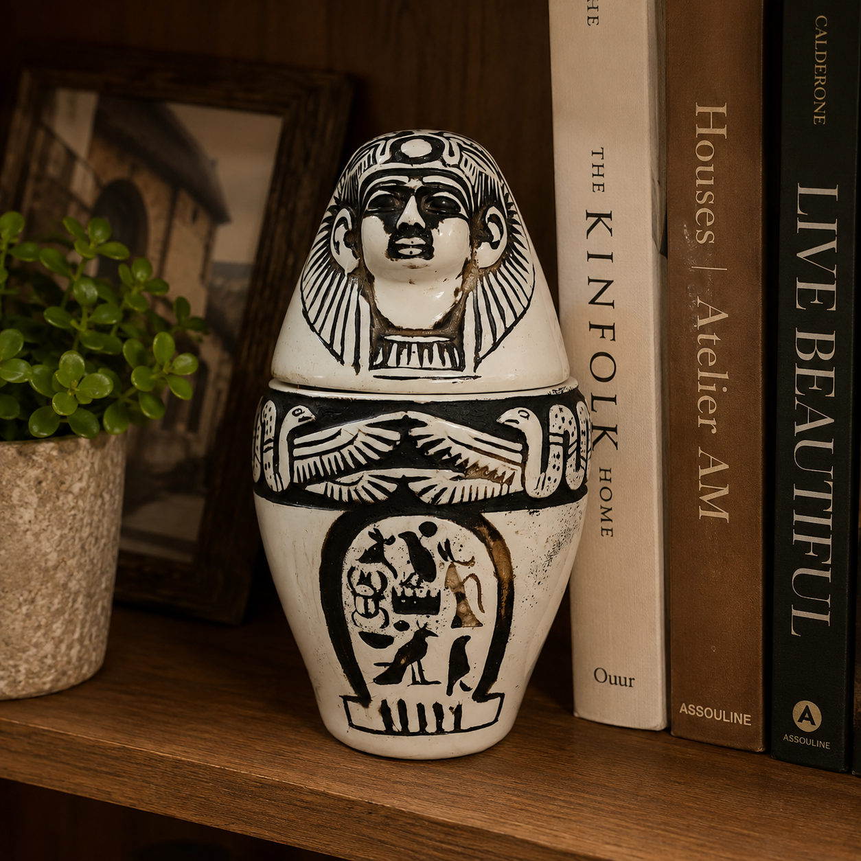 Figura Decorativa Caja Sarcófago Faraón - BOUTIQUEDELAINDIA