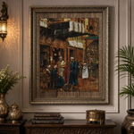 Cuadro Egipcio Decorativo Grande  BOUTIQUEDELAINDIAENCOLOMBIA