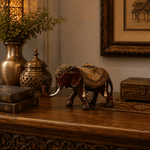 Elefante Decorativo Shakti Imperial Rojo Mediano - BOUTIQUEDELAINDIA
