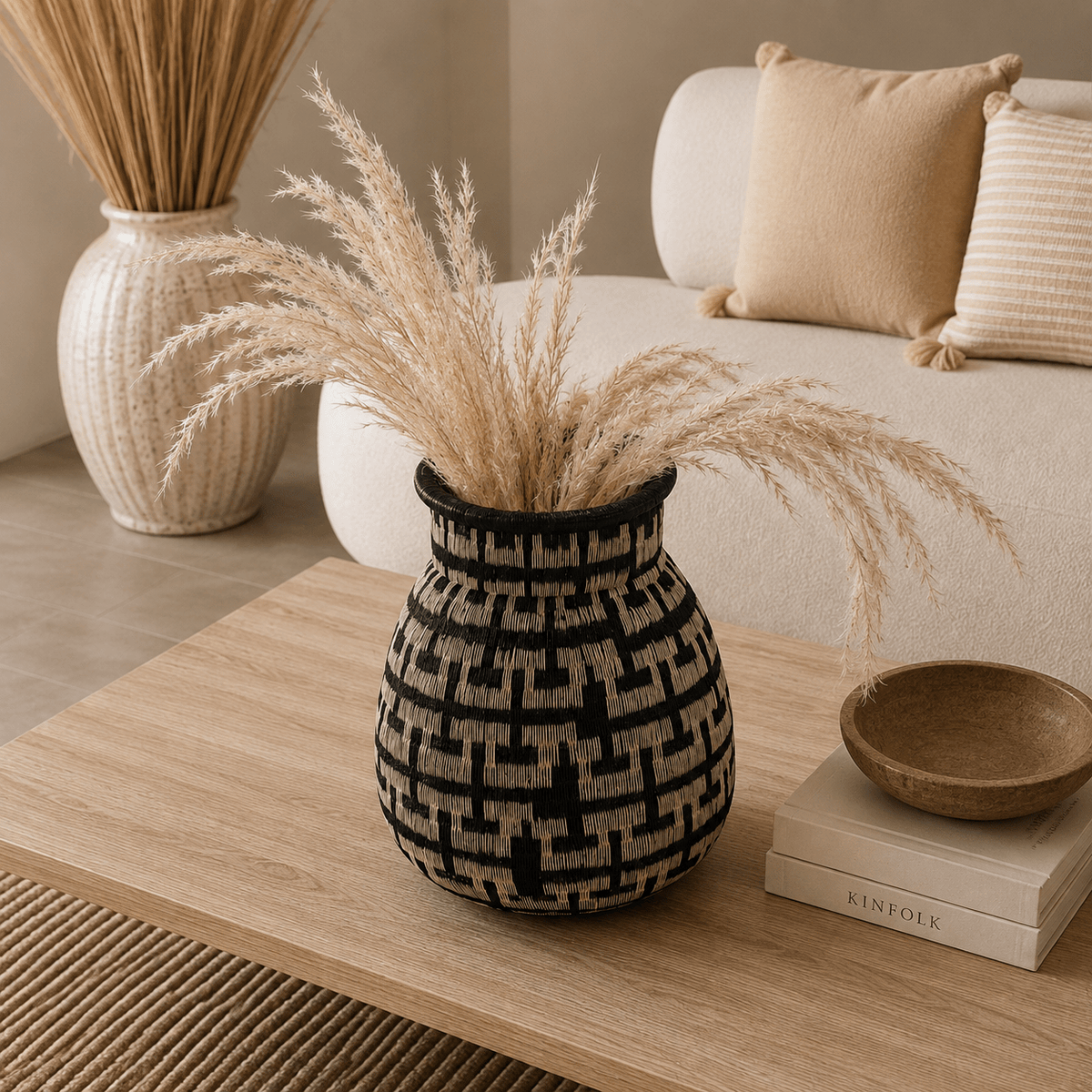 Canasto Artesanal Werrengue Geometría Ancestral - BOUTIQUEDELAINDIA