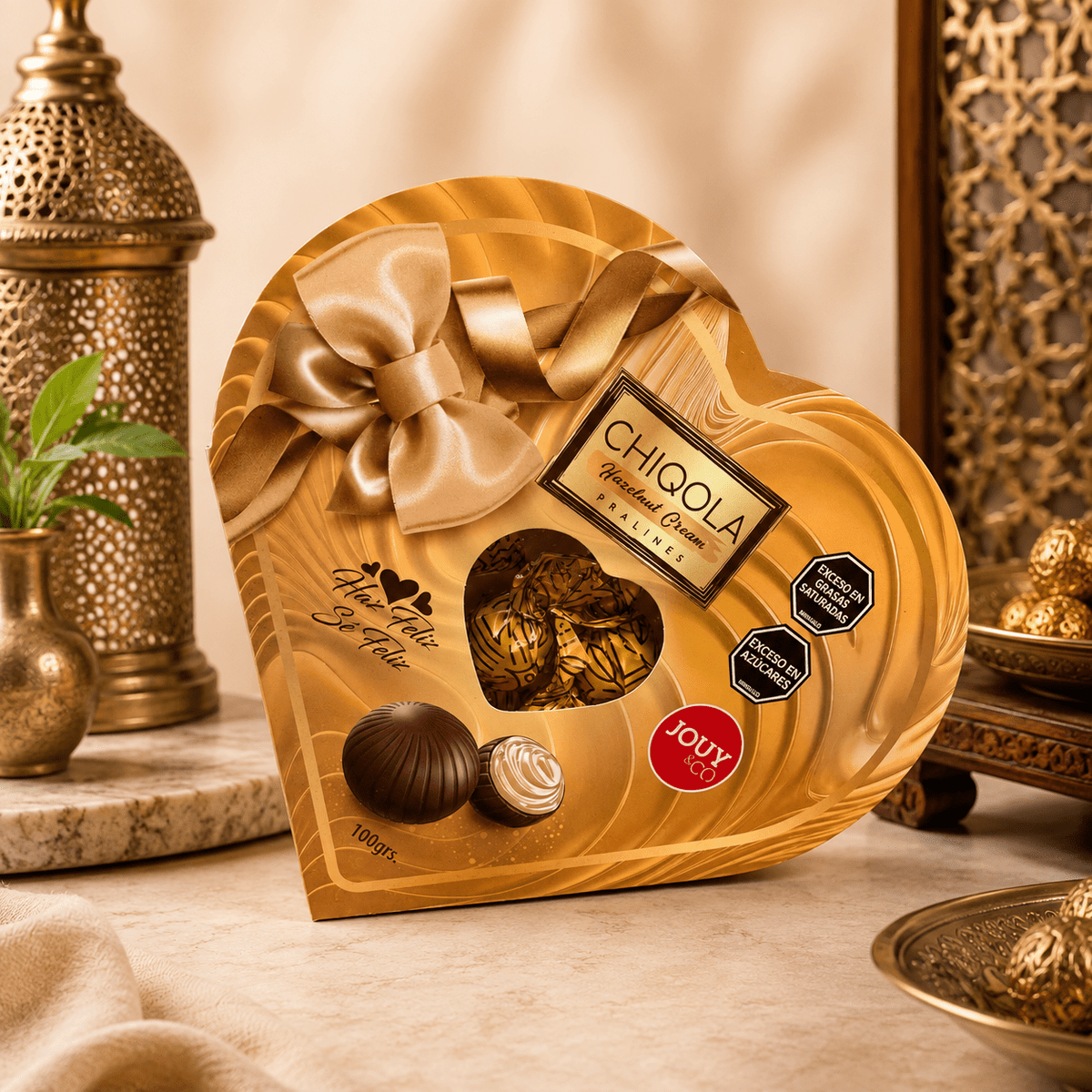 Chocolate Turco Chiqola Hazelnut Cream Corazón 100 g - BOUTIQUEDELAINDIA