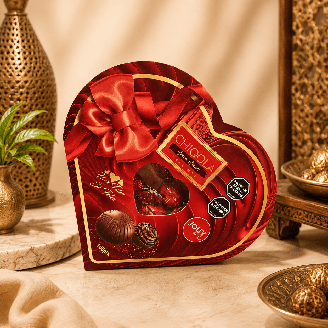 Chocolate Turco Chiqola Cocoa Cream Corazón 50 g Pequeño - BOUTIQUEDELAINDIA