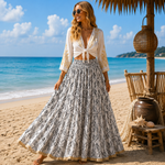 Falda patchwork, falda seda, falda india - BOUTIQUEDELAINDIAENCOLOMBIA