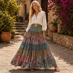 Falda patchwork, falda seda, falda india - BOUTIQUEDELAINDIAENCOLOMBIA