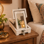 Joyero Artesanal Shringar con Espejo Plegable - BOTIQUEDELAINDIA