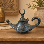 Lámpara mágica de Aladino en Metal - BOUTIQUEDELAINDIAENCOLOMBIA