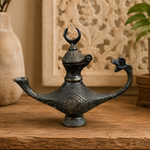 Lámpara mágica de Aladino en Metal - BOUTIQUEDELAINDIAENCOLOMBIA