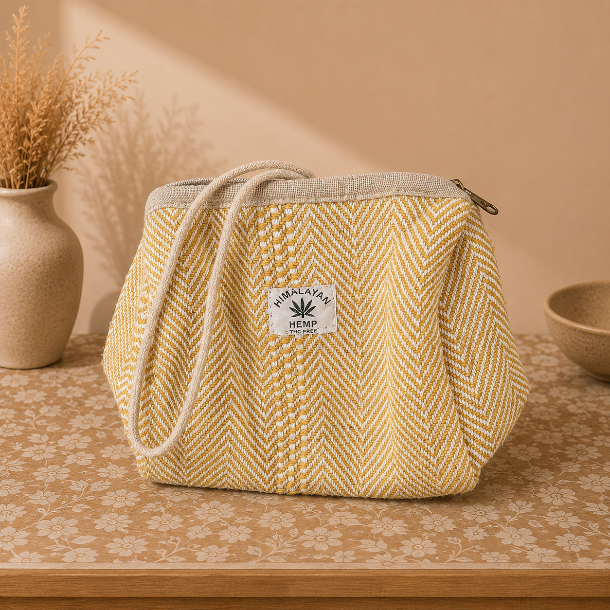 Bolso Cosmetiquero Himalaya de Hemp - BOUTIQUEDELAINDIA