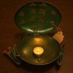 Porta vela Decorativa de Metal - BOUTIQUEDELAINDIAENCOLOMBIA