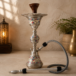 Narguile Oriental con Incrustaciones Decorativas - BOUTIQUEDELAINDIA