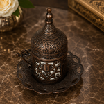 Set de Té Oriental con Bandeja Ornamentada - BOUTIQUEDELAINDIA