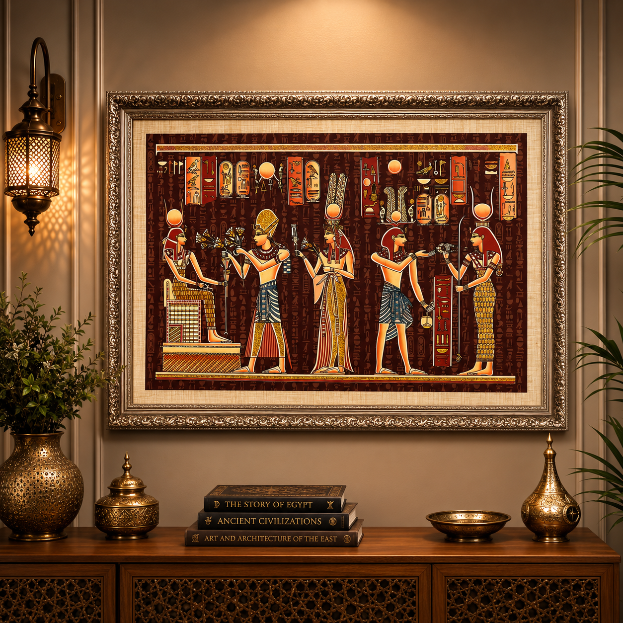 Cuadro Egipcio Decorativo - BOUTIQUEDELAINDIAENCOLOMBIA