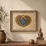cuadro egipcio, papirus egipcio, arte egipcio, decoración egipcia, cuadro enmarcado, cultura egipcia, papirus
