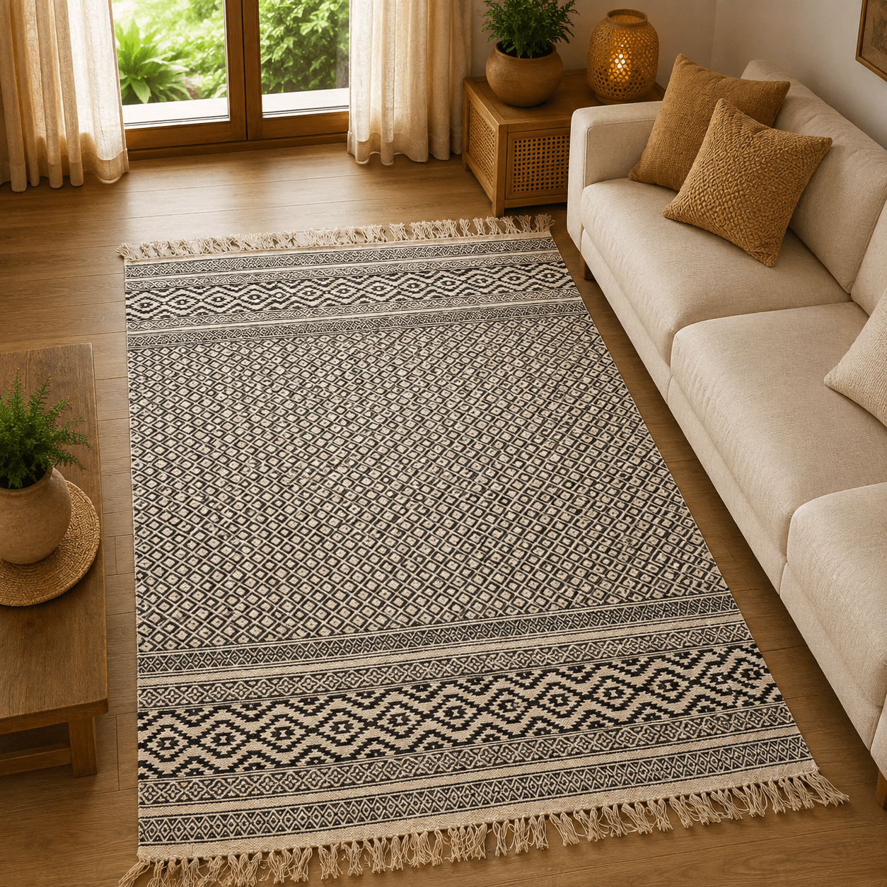Tapete Artesanal Veda Shanti - BOUTIQUEDELAINDIA