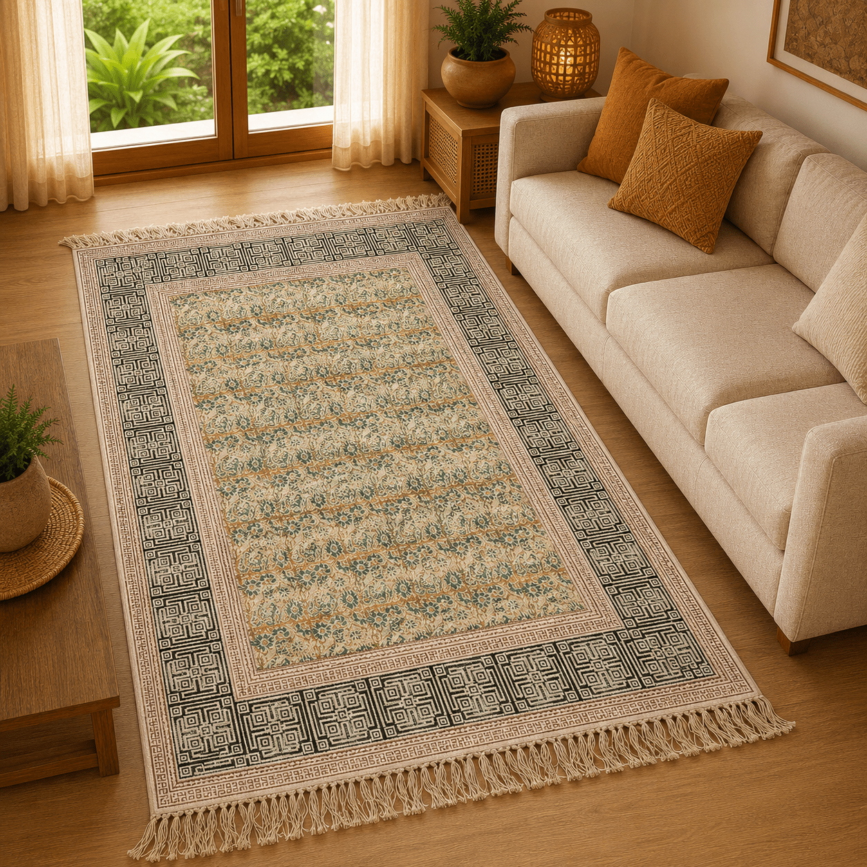 Alfombra Artesanal Padma Mahal - BOUTIQUEDELAINDIA