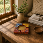Cenicero Artesanal Jaipur en Madera - BOUTIQUEDELAINDIAENCOLOMBIA