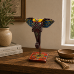 Figura Decorativa Cabeza de Elefante Artesanal Rajasthan - BOUTIQUEDELAINDIA