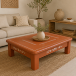 Mesa de Centro Artesanal Konya Terracota - BOUTIQUEDELAINDIA