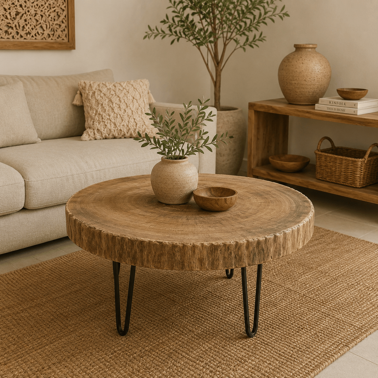 Mesa de Centro Aravali Natural - BOUTIQUEDELAINDIA