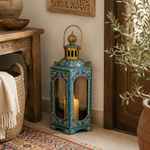 Farol Decorativo Jodhpur Azul - BOUTIQUEDELAINDIA