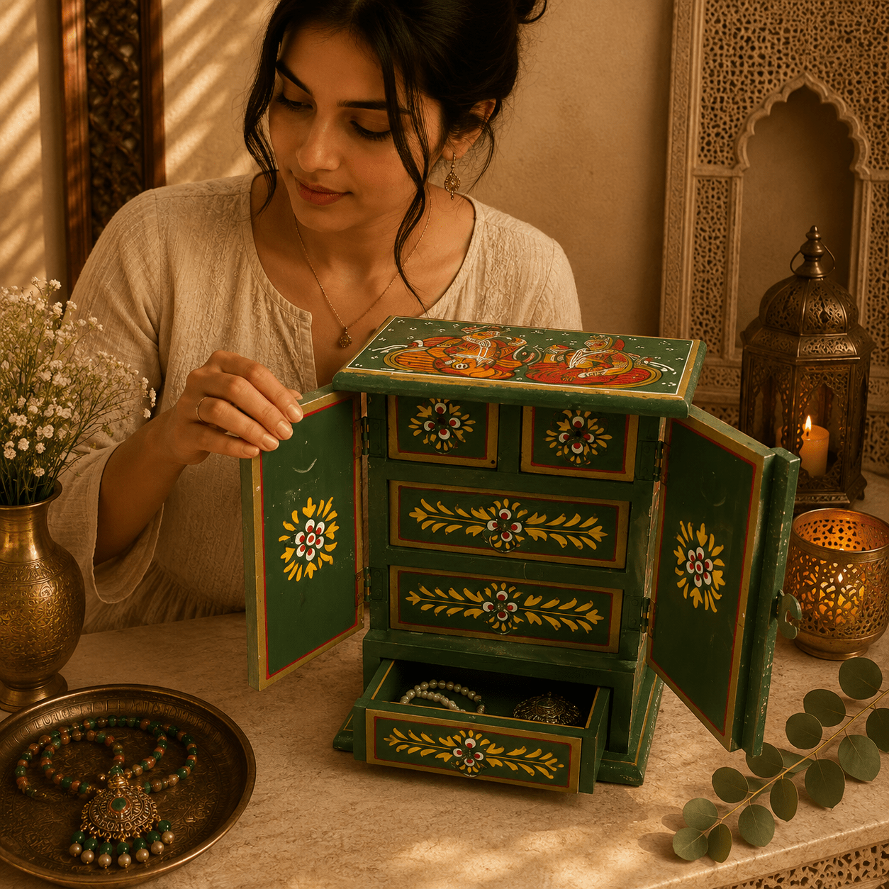 Joyero Organizador Kamya - BOUTIQUEDELAINDIA