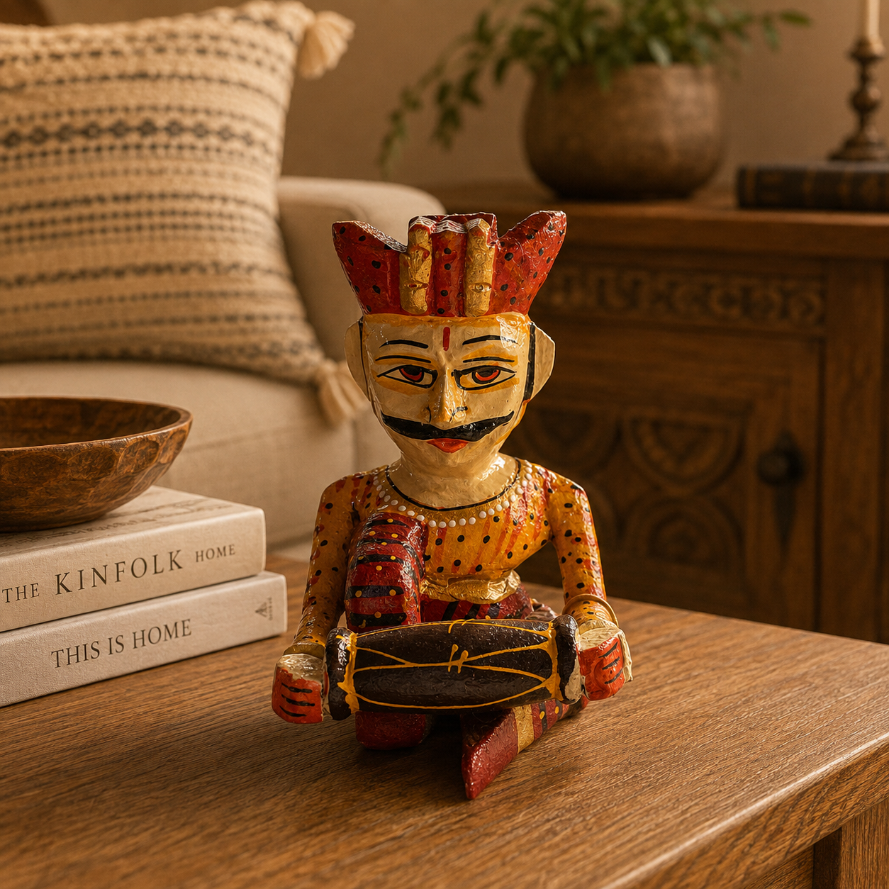 Figura Decorativa Músico de Rajasthan - BOUTIQUEDELAINDIA