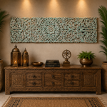 Panel Mandala Udaipur Vintage Turquesa - BOUTIQUEDELAINDIA