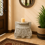Portavela de Madera Mandawa Tallada - BOUTIQUEDELAINDIA