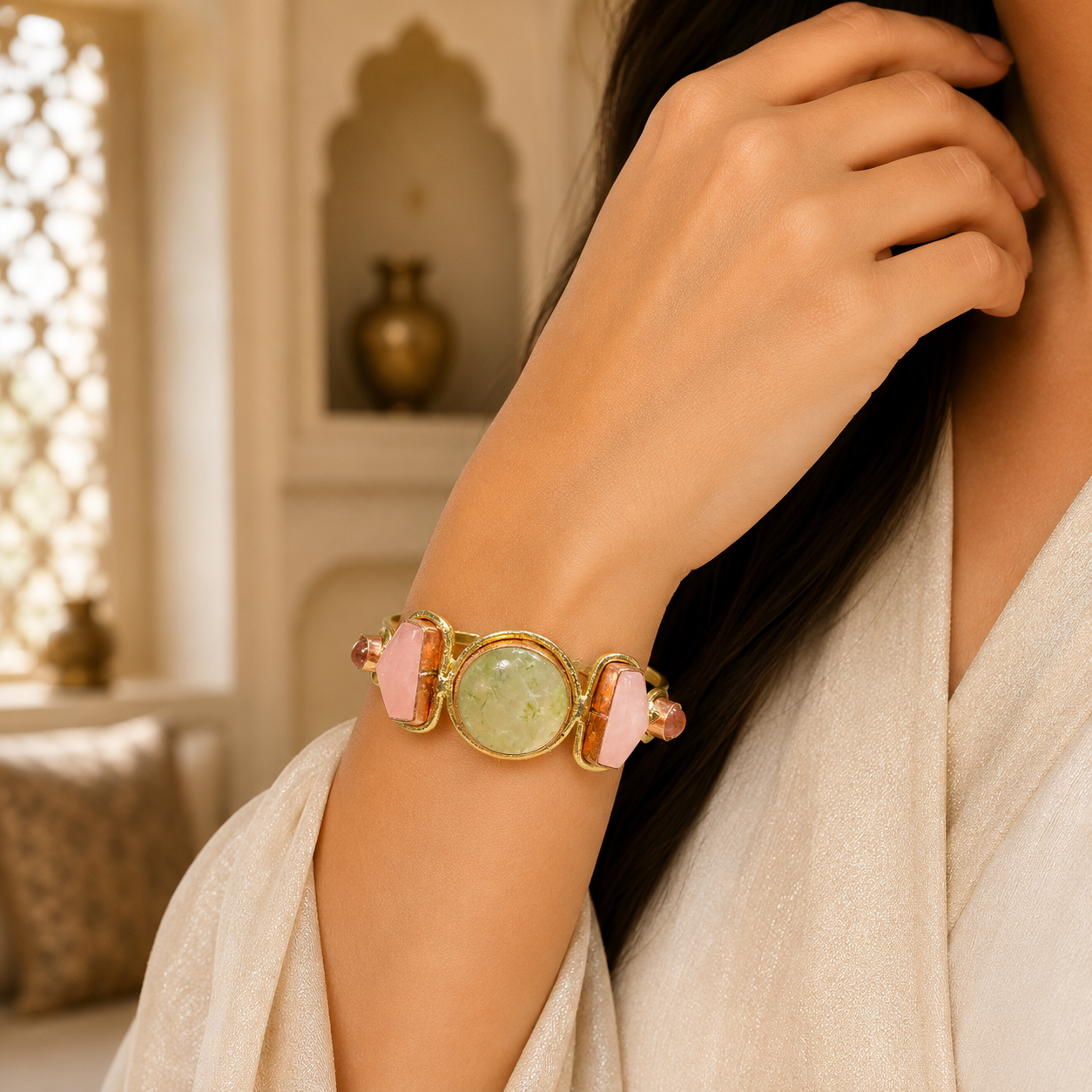 Brazalete Ananda Shakti con Piedras Semipreciosas