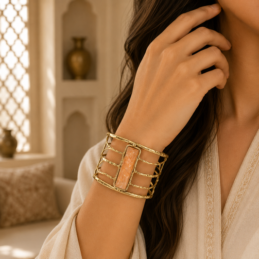 Jaya Lakshmi Prosperity Bracelet with Semi-Precious Stones