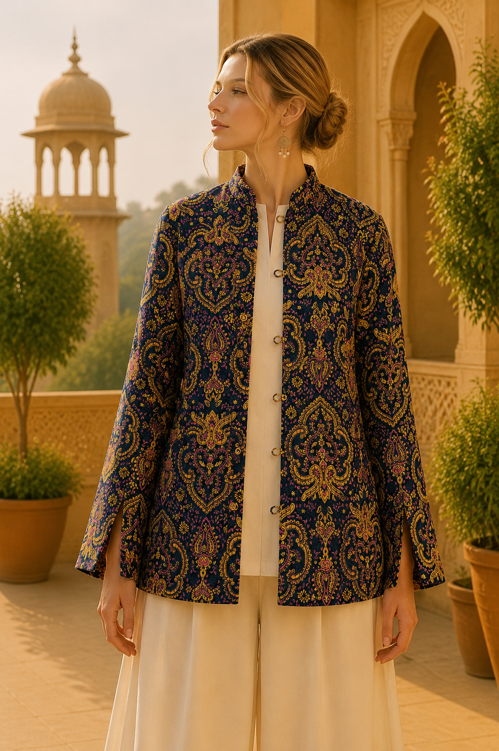 Chaqueta Doble Faz Paisley Rajputana