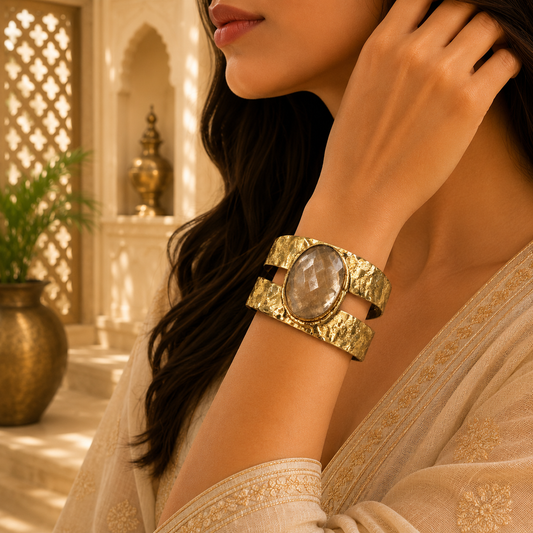 Maharani Chandra Bracelet with Semi-Precious Stones