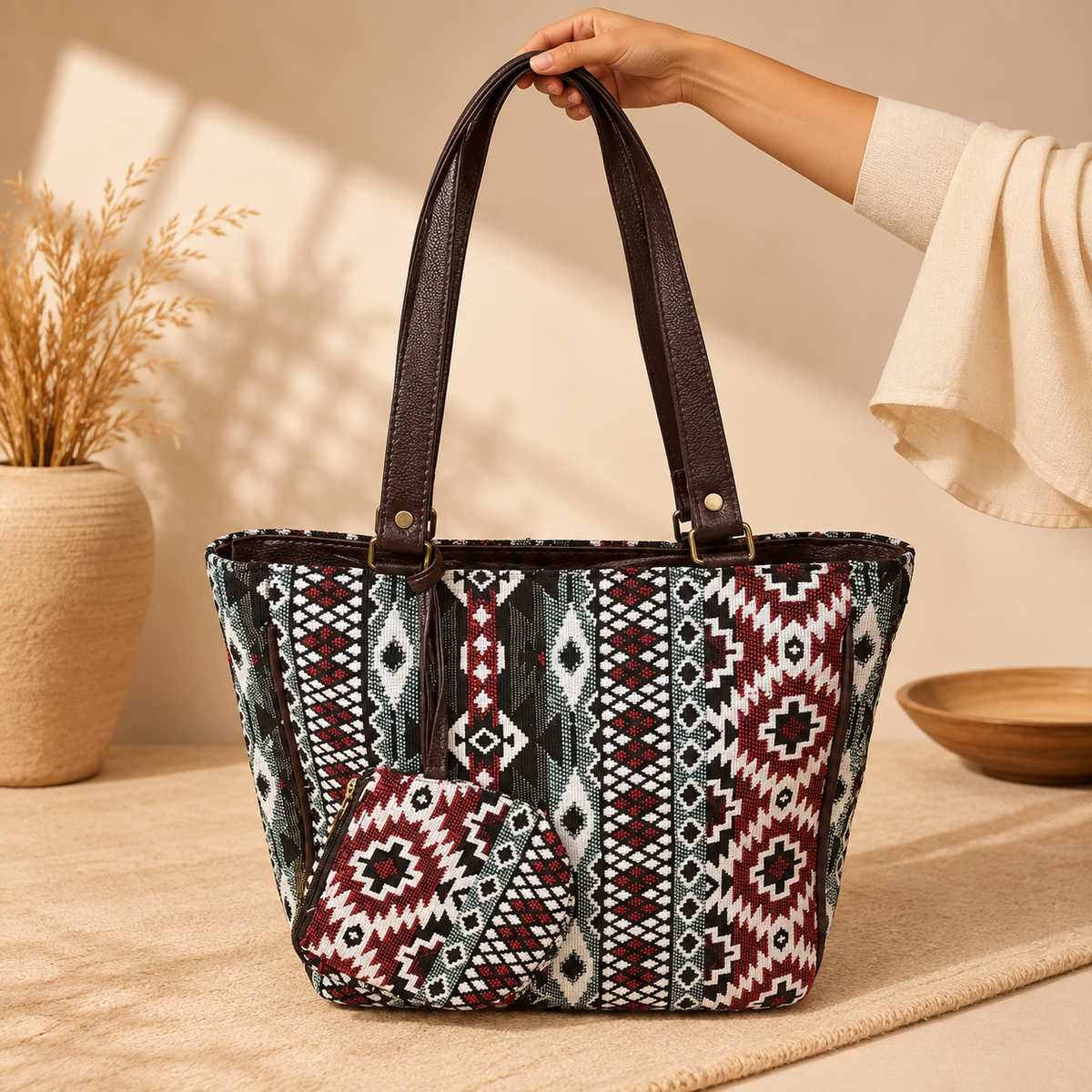 Bolso Artesanal Kashi - BOUTIQUEDELAINDIA