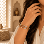 Pulsera Prema de Corazones en Bronce - BOUTIQUEDELAINDIA